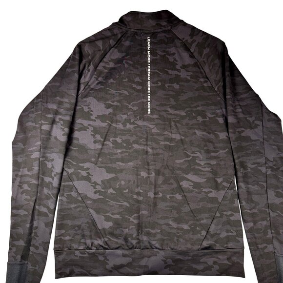 Alphalete Premium Full Zip Jacket Men’s M Black Camo Stretch Track Top - Picture 4 of 13